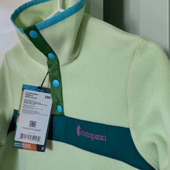 Cotopaxi Teca 1/4 Snap Fleece Pullover sz XS retro colours lightweight - Picture 3 of 16